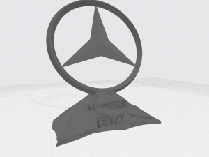 mersedes benz logo 3D Print Model