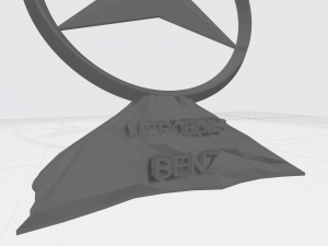 mersedes benz logo 3D Print Model