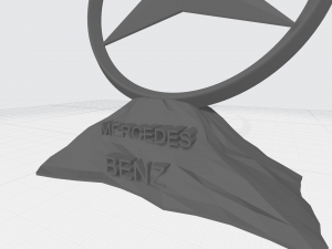 mersedes benz logo 3D Print Model