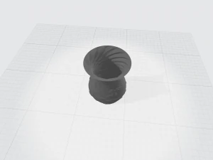 vase with ornament 3D Print Model