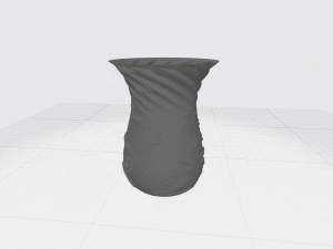 vase with ornament 3D Print Model