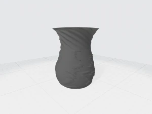 vase with ornament 3D Print Model