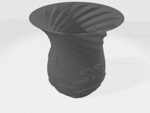 vase with ornament 3D Print Model