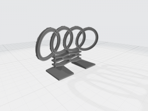 Audi LOGO Modelo de impresión 3D