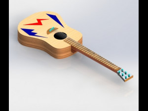 guitar 3D-printmodel