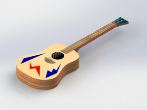 guitar 3D-printmodel