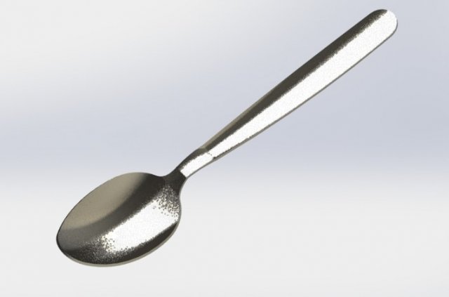 spoon 3D 프린트 모델 .c4d .max .obj .3ds .fbx .stl .blend 