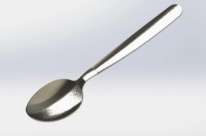 L&ouml;ffel 3D Druckmodell .c4d .max .obj .3ds .fbx .stl .blend 