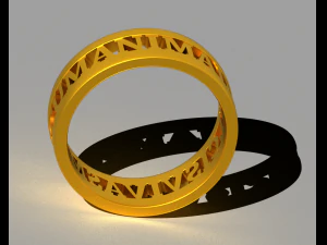 Anima dulcis vivas mecum 2 rings 3D Print Model
