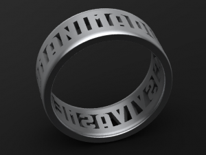 Anima dulcis vivas mecum 2 rings Modèles 3D en vedette