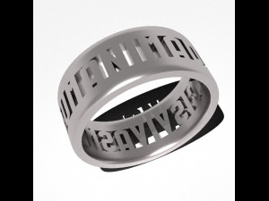 Anima dulcis vivas mecum 2 rings Modèles 3D en vedette