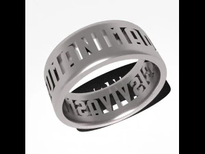 Anima dulcis vivas mecum 2 rings 3D Print Model