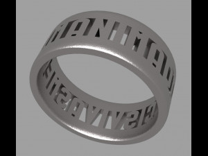 Anima dulcis vivas mecum 2 rings Modèles 3D en vedette