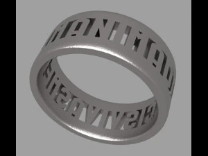 Anima dulcis vivas mecum 2 rings 3D Print Model
