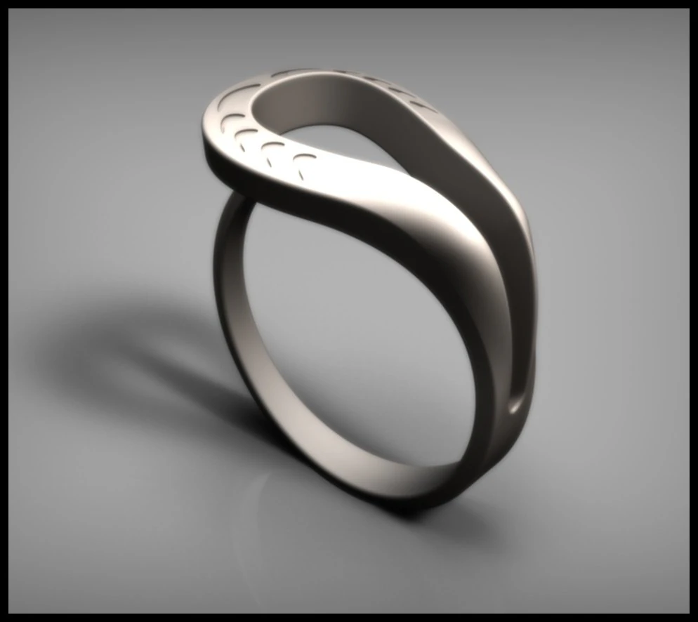 Frame drops ring 3D Print Model .c4d .max .obj .3ds .fbx .stl .blend 