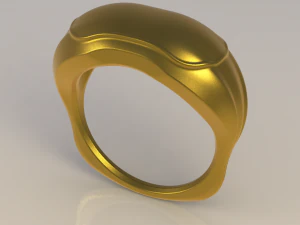 Convex ring three pieces 3D Print Model