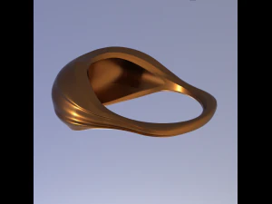 Convex ring three pieces 3D Print Model