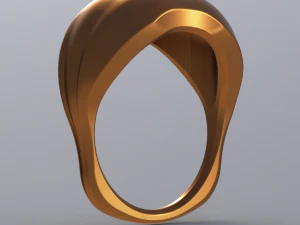 Convex ring three pieces 3D Print Model
