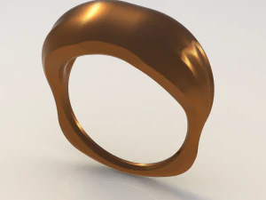 Convex ring three pieces 3D Print Model