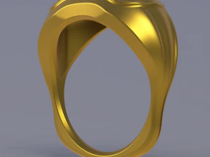 Convex ring three pieces 3D Print Model