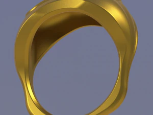 Convex ring three pieces 3D Print Model