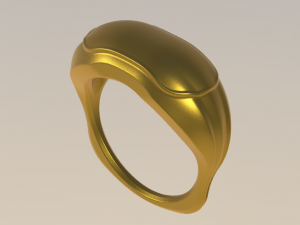Convex ring three pieces 3D 프린트 모델