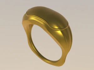 Convex ring three pieces 3D Print Model