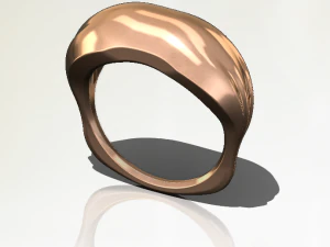 Convex ring three pieces 3D Print Model