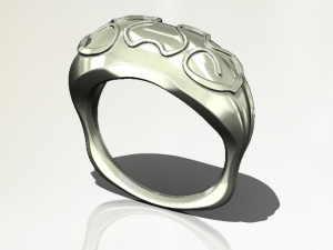 Convex ring three pieces 3D 프린트 모델
