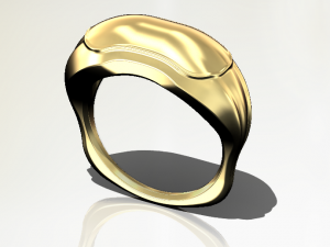 Convex ring three pieces 3D 프린트 모델