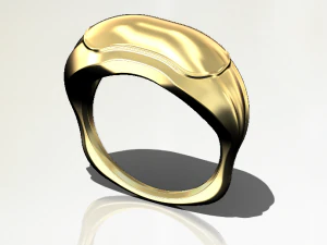 Convex ring three pieces 3D Print Model