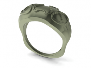 Convex ring three pieces 3D 프린트 모델