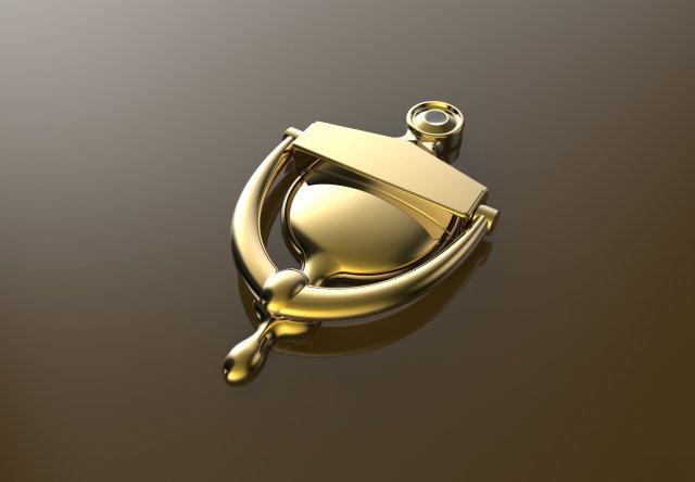 Door knocker 3D Принт Модель .c4d .max .obj .3ds .fbx .stl .blend 