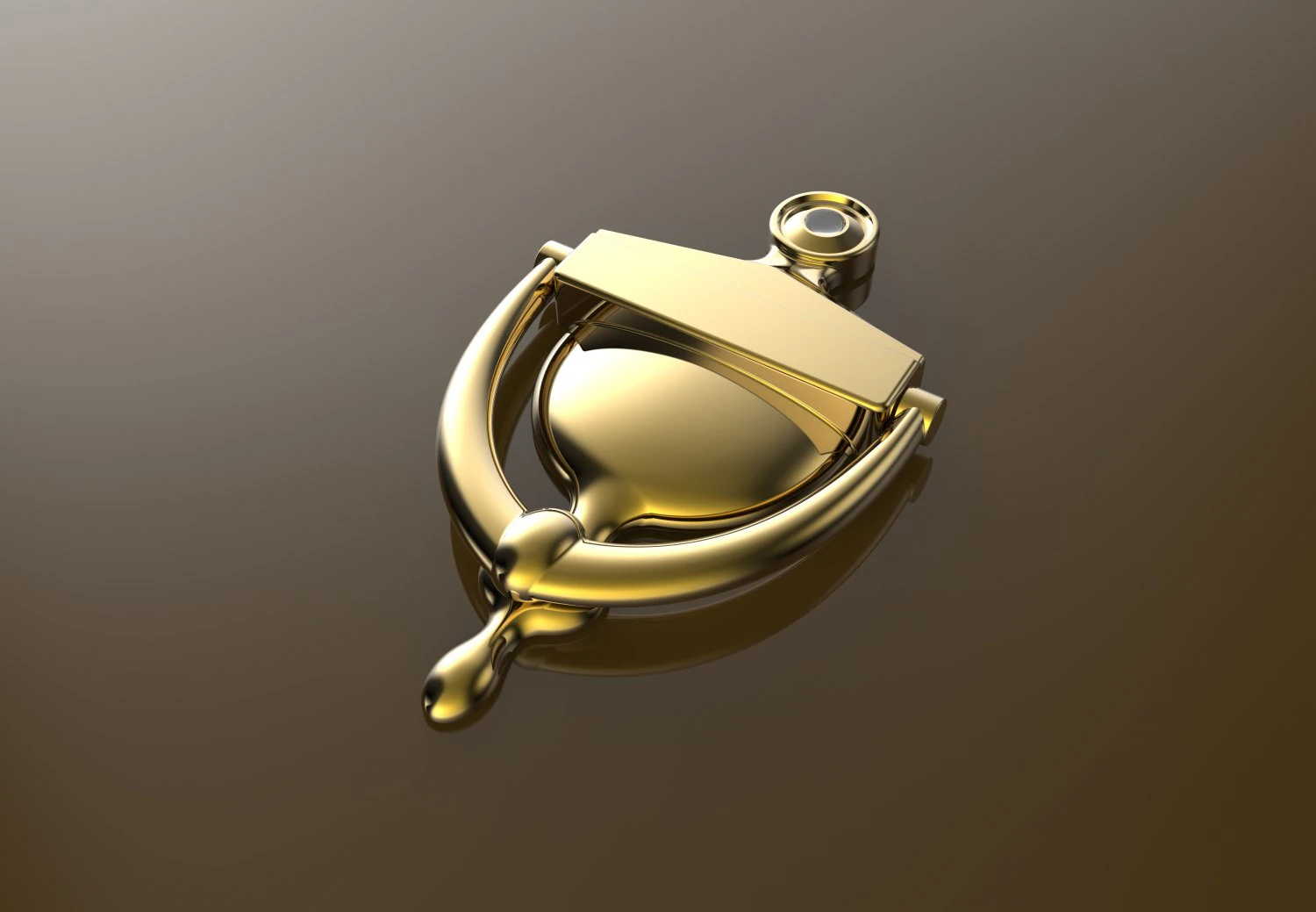 Door knocker 3D Print Model .c4d .max .obj .3ds .fbx .stl .blend 