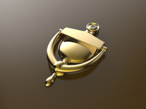 Door knocker Model Cetak 3D