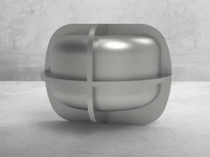 Recessed shell bitts 3D Model