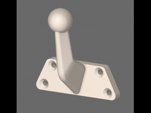 Simple wall hanger 3D Print Model