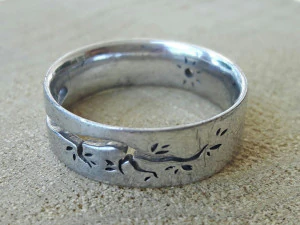 천연 결혼반지 3D 프린트 모델