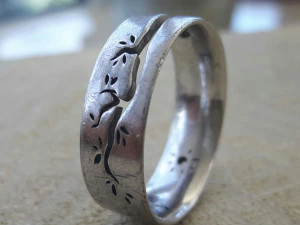Natural Wedding Ring 3D Print Model