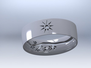 Natural Wedding Ring Modello di stampa 3D