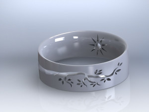 Natural Wedding Ring Modello di stampa 3D