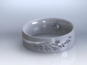 Natural Wedding Ring 3D Print Model