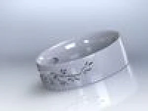 Natural Wedding Ring 3D Print Model