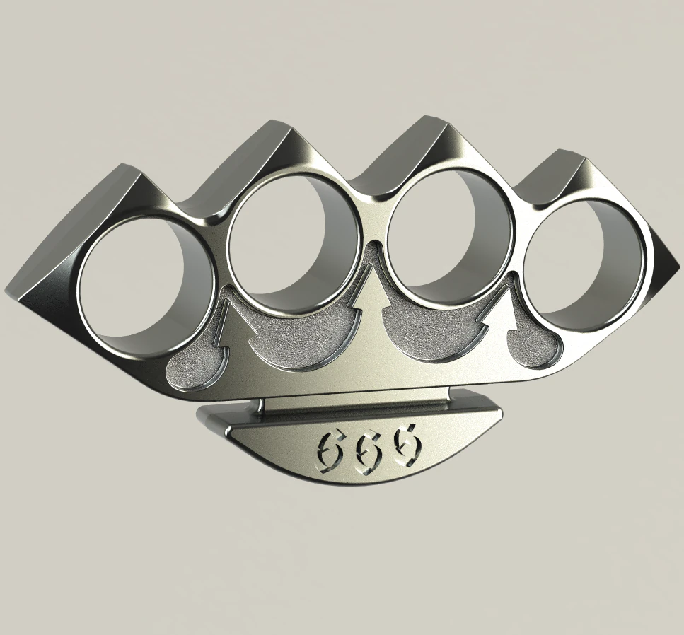 Knuckleduster 01 3D Print Model .c4d .max .obj .3ds .fbx .stl .blend
