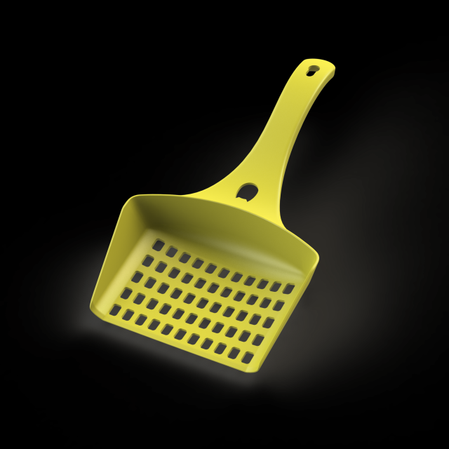 SAND SHOVEL FOR MY CATS 3D 프린트 모델 .c4d .max .obj .3ds .fbx .stl .blend 