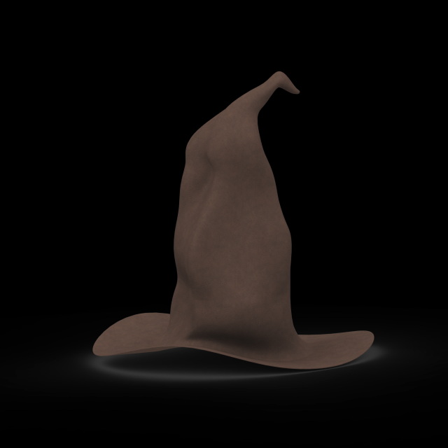 Witcherhat 3D 프린트 모델 .c4d .max .obj .3ds .fbx .stl .blend 