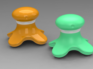 Four masseger 3D print model Modelo de Impressão 3D