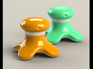 Four masseger 3D print model 3D 打印模型