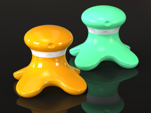 Four masseger 3D print model 3D 打印模型
