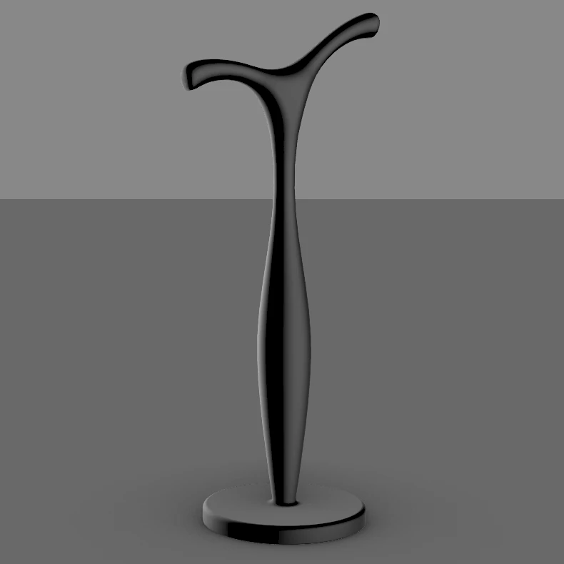 WOODEN HANGER 3D Print Model .c4d .max .obj .3ds .fbx .stl .blend